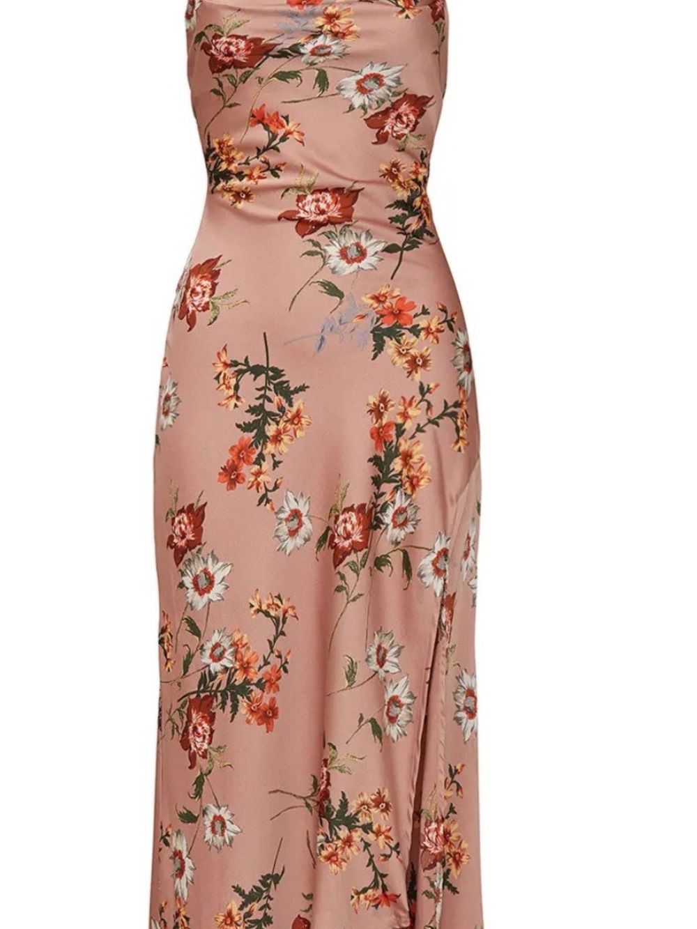 Astr Floral Cowl Neck Midi Dress in Rose - Picture 3 of 8